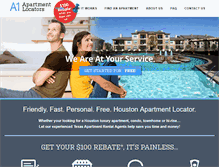 Tablet Screenshot of apartment-locators.com